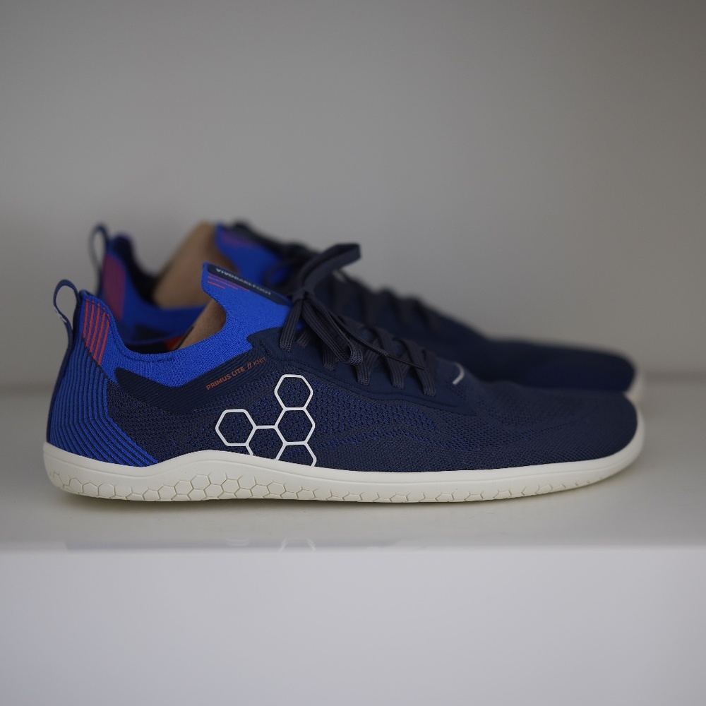 Vivobarefoot Primus Lite Knit Navy Minimalist Barefoot Shoes Men's EU 43 US 10